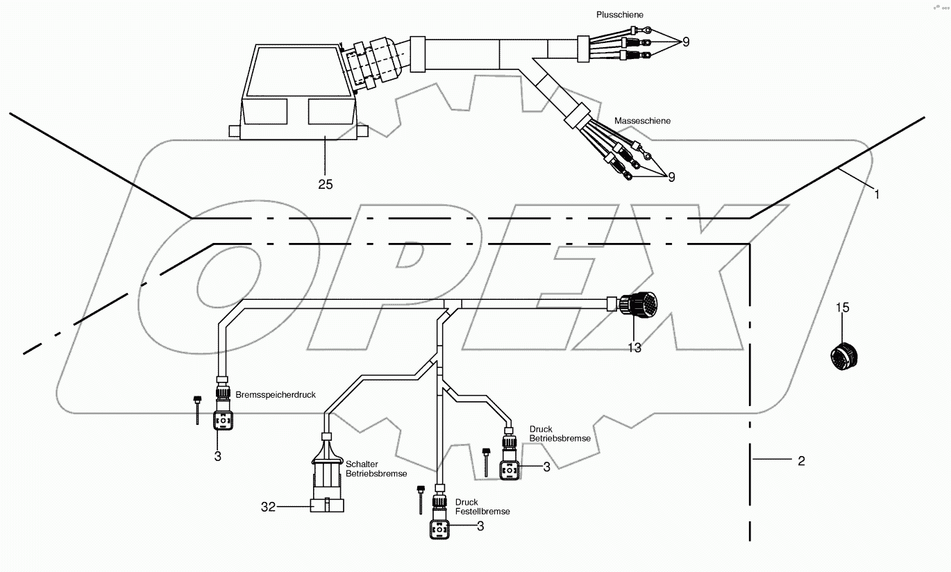 Wiring harness 1x4 / Wiring harnes 1x6