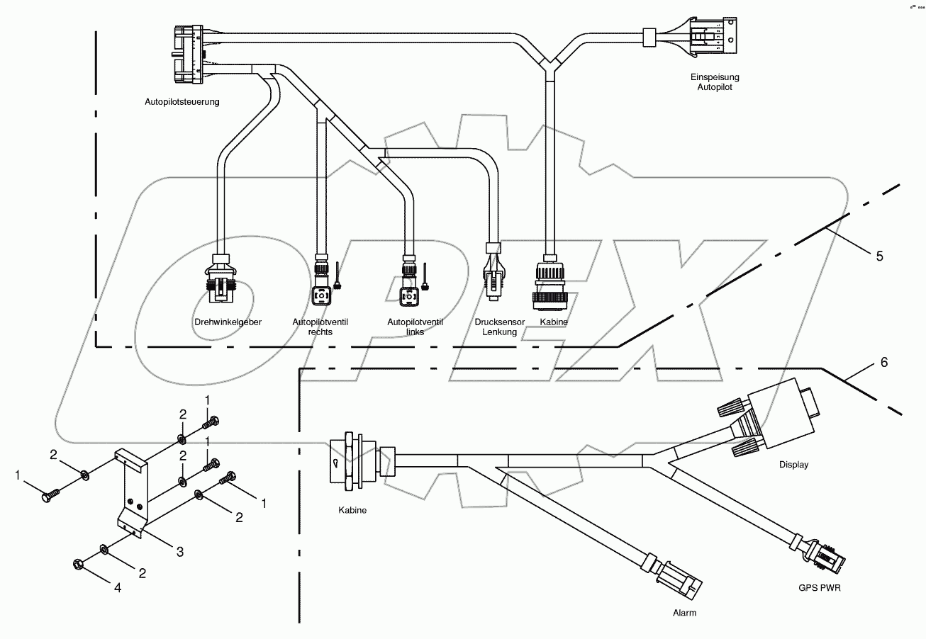 Wiring harness - automatic pilot