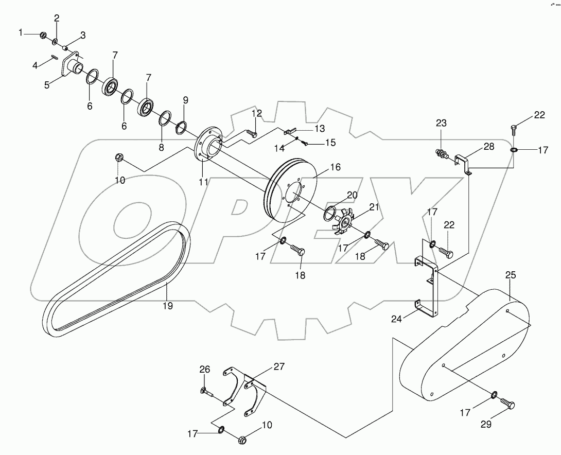 Auger gear 700001 - 702000
