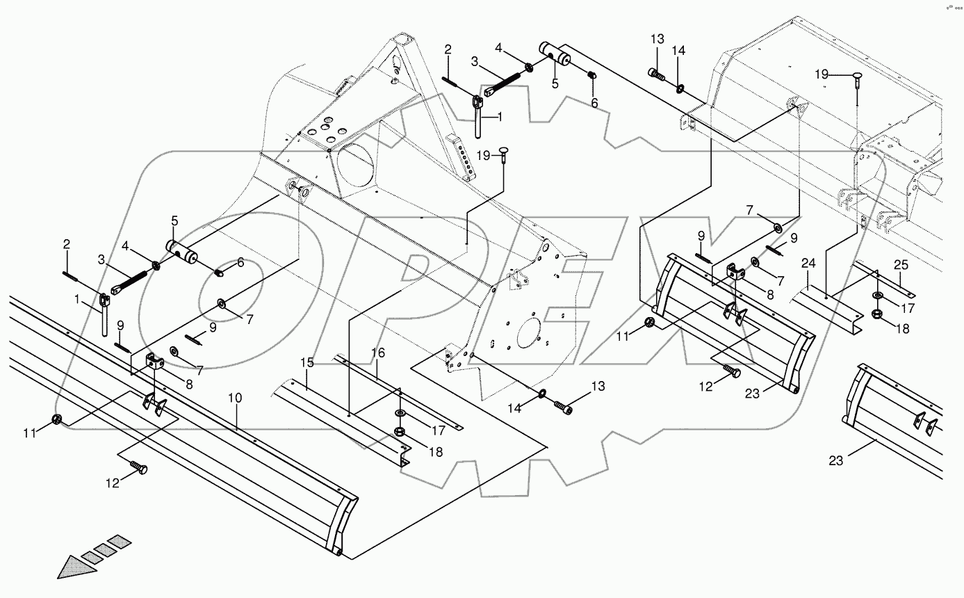 Chequered plate - front / lateral