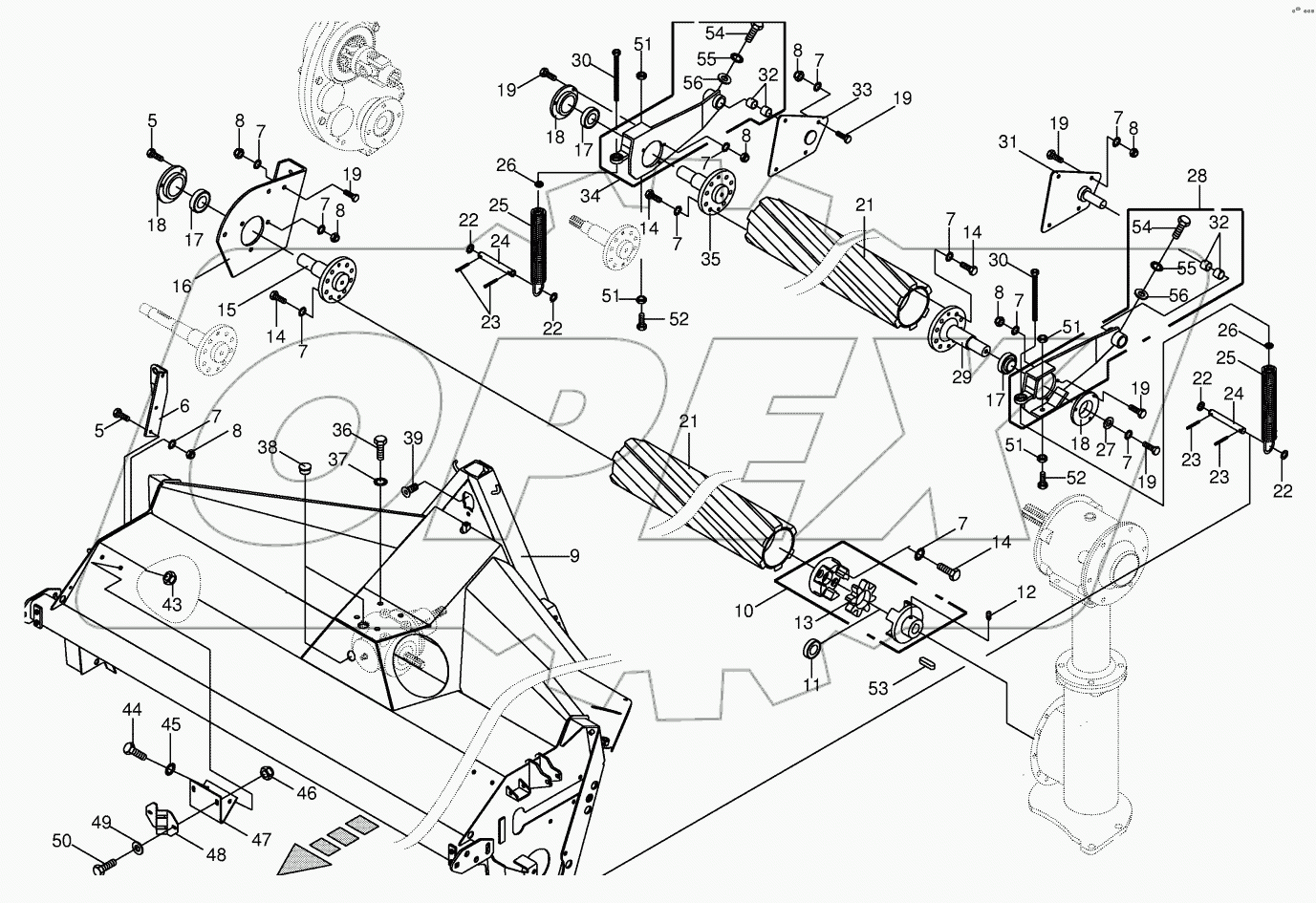 Frame / Roller - front CRI