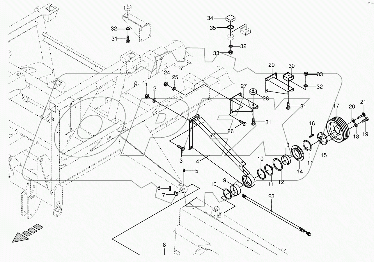 Control lever/frame - left/right