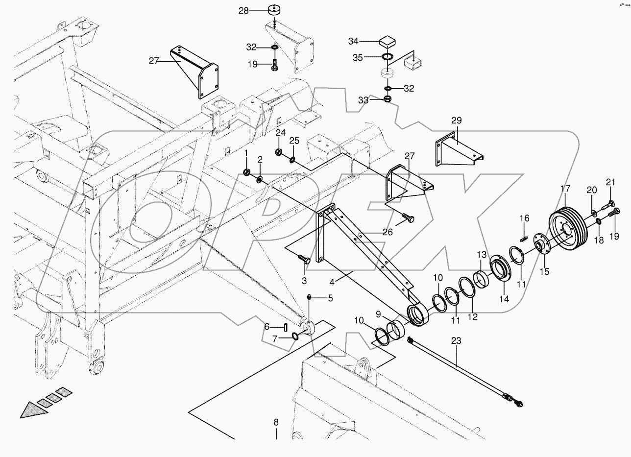 Control lever/frame - left/right