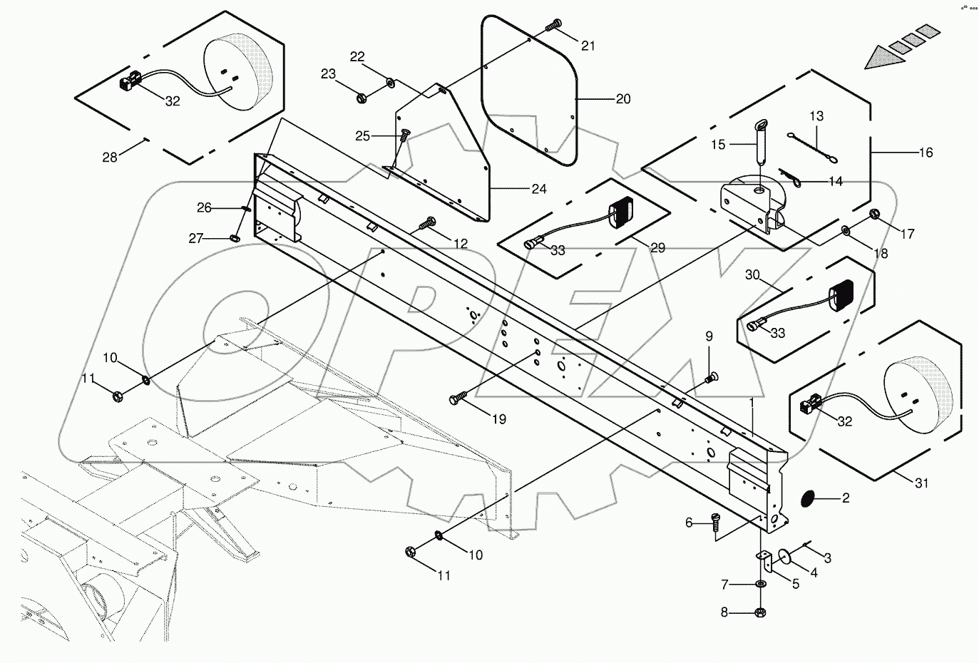 Lighting bracket / trailer hitch