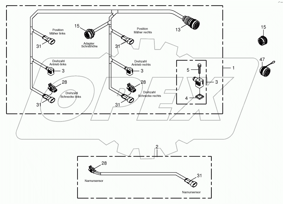 Wiring harness 2x6 / Wiring harnes