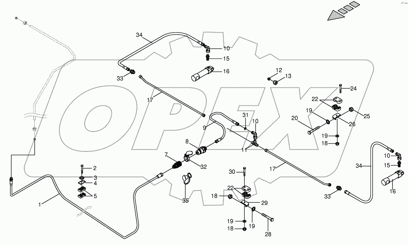 Hydraulic Auger Hood optional 702001 - 725500