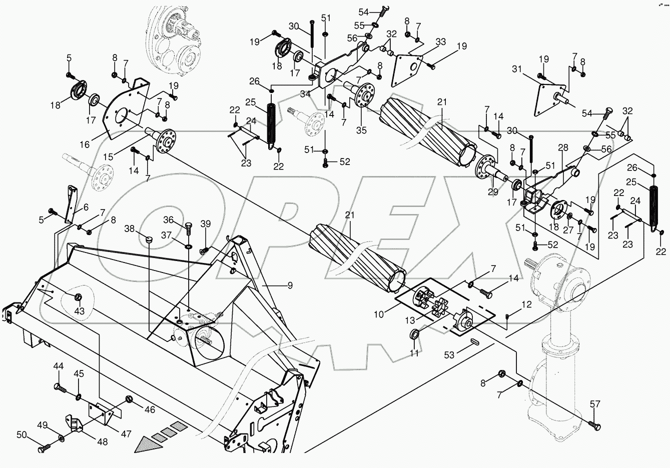 Frame / Roller - front CRI 720000 - 725500