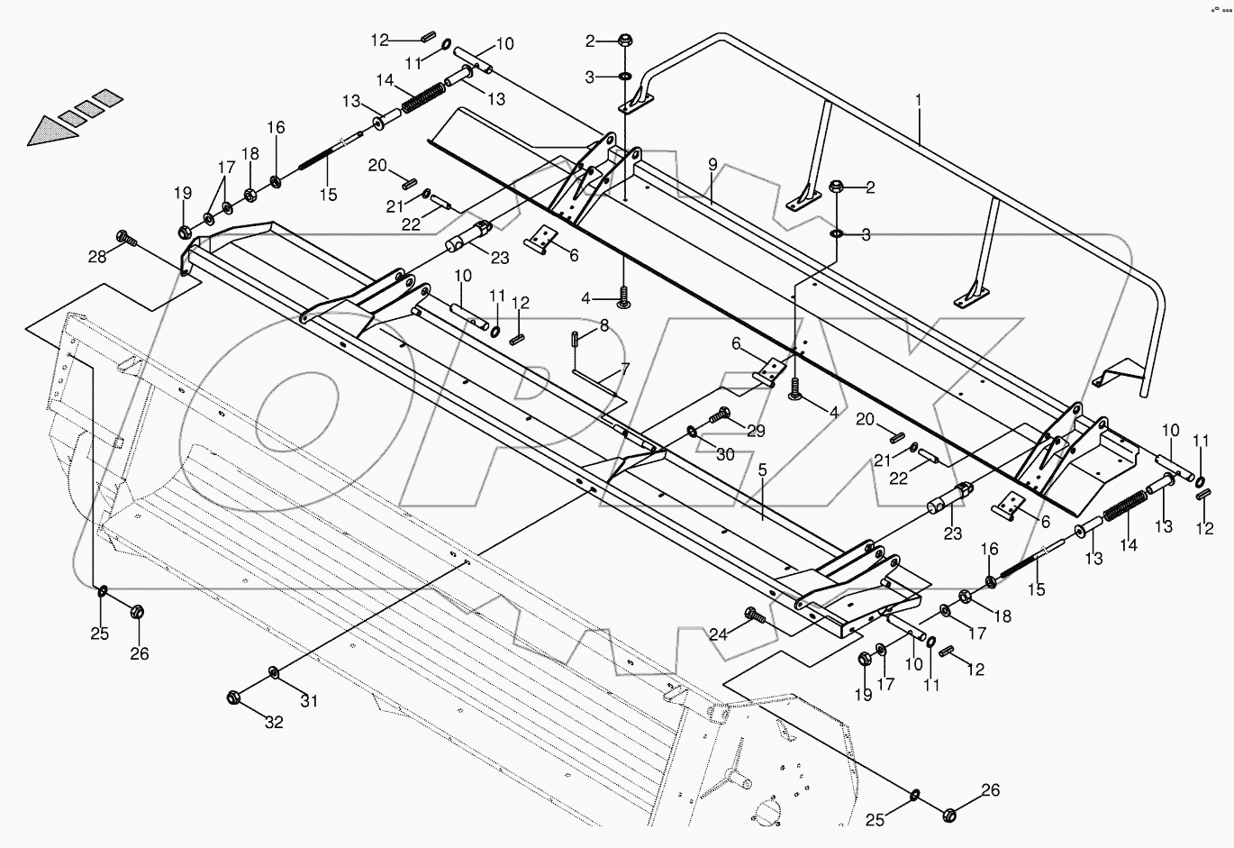 Hydraulic auger hood CRI 702001 - 725500