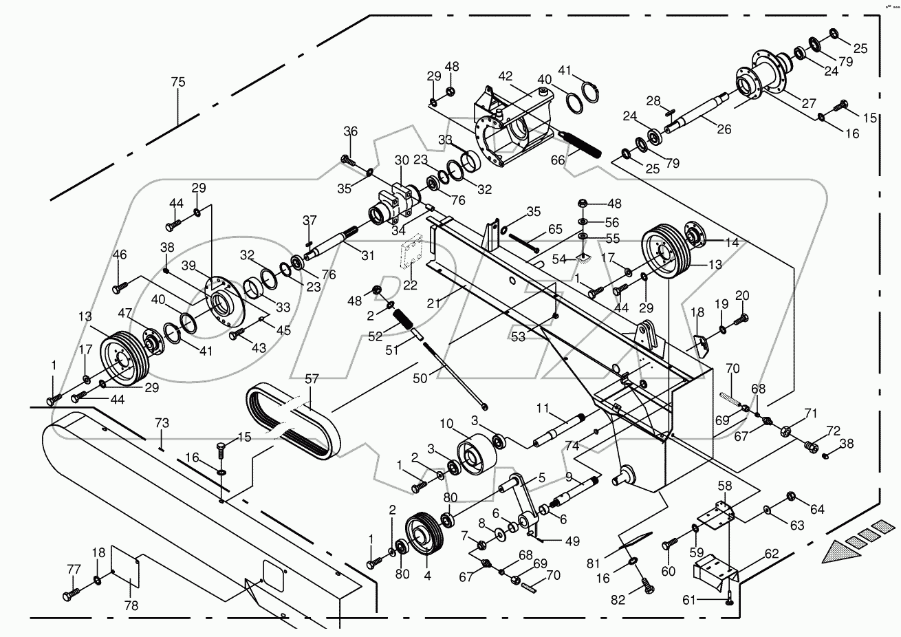 Control lever cpl.- right CV / BSS