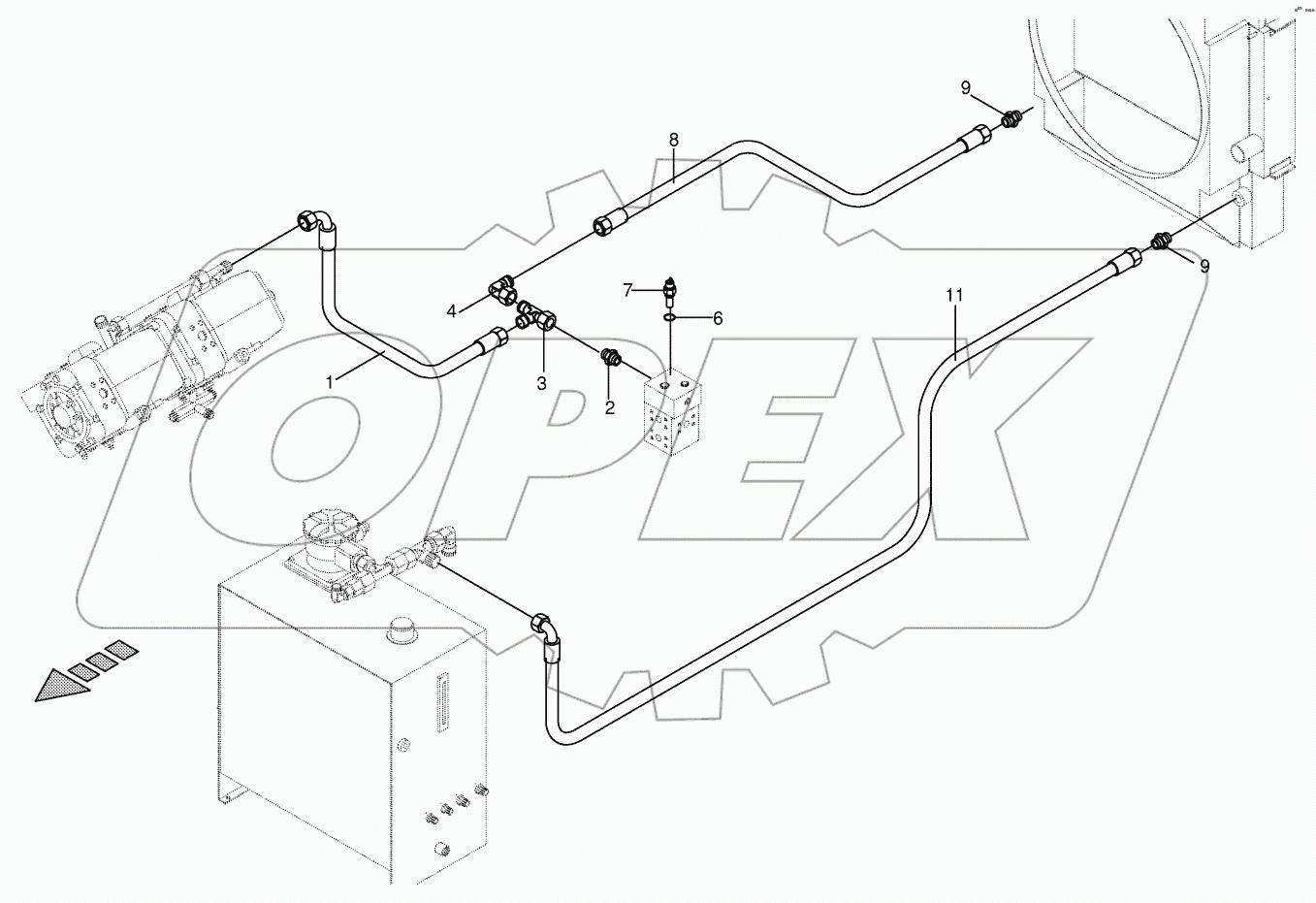 Radiator - var. displ. pump