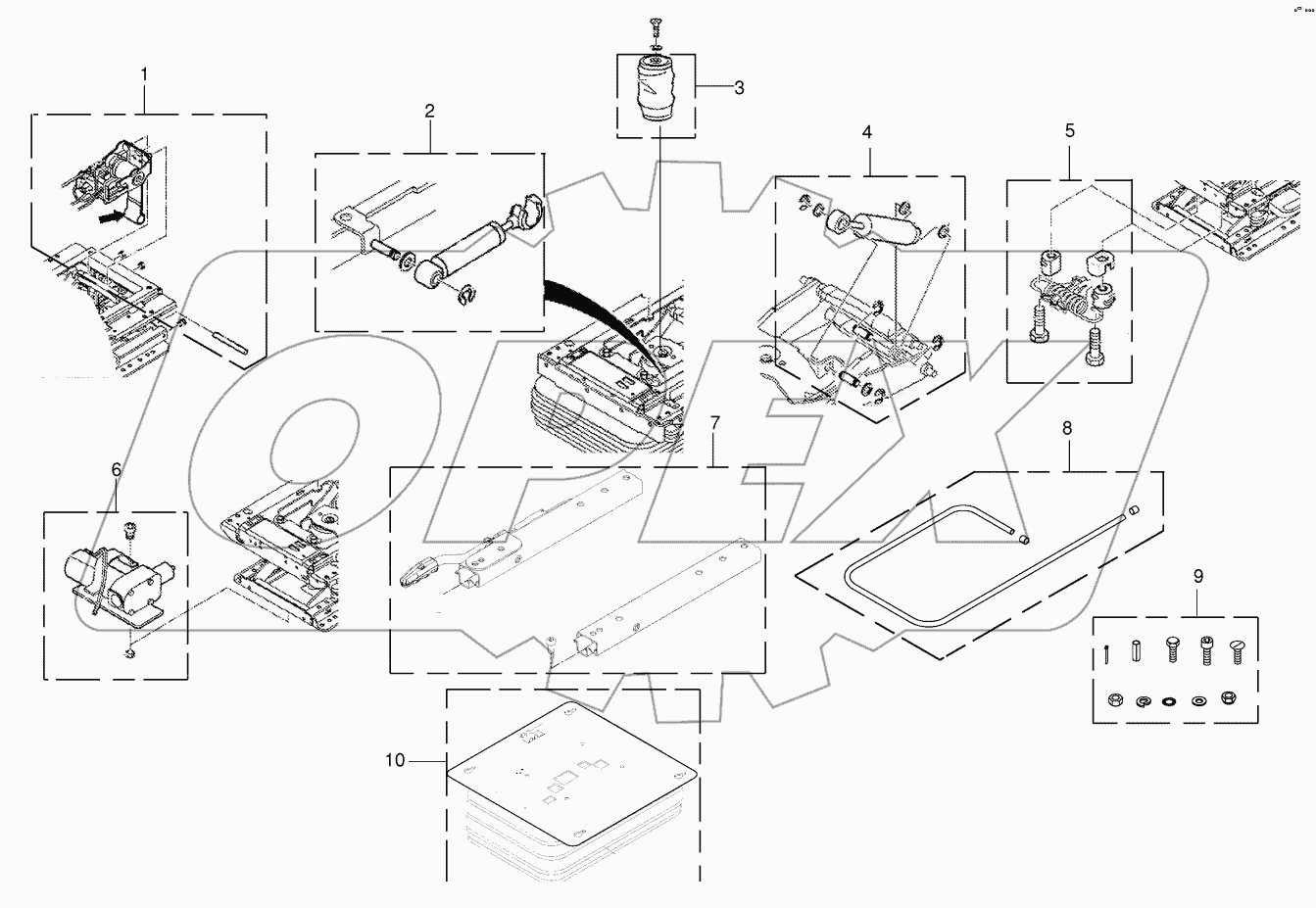 Wear parts - driver's seat