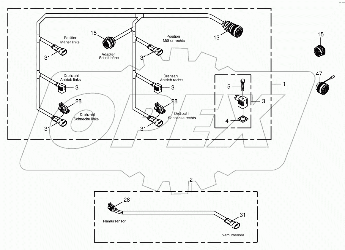 Wiring harness 2x6 / Wiring harnes