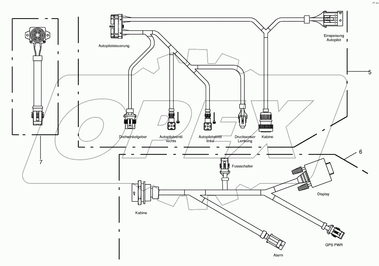 Wiring harness - automatic pilot