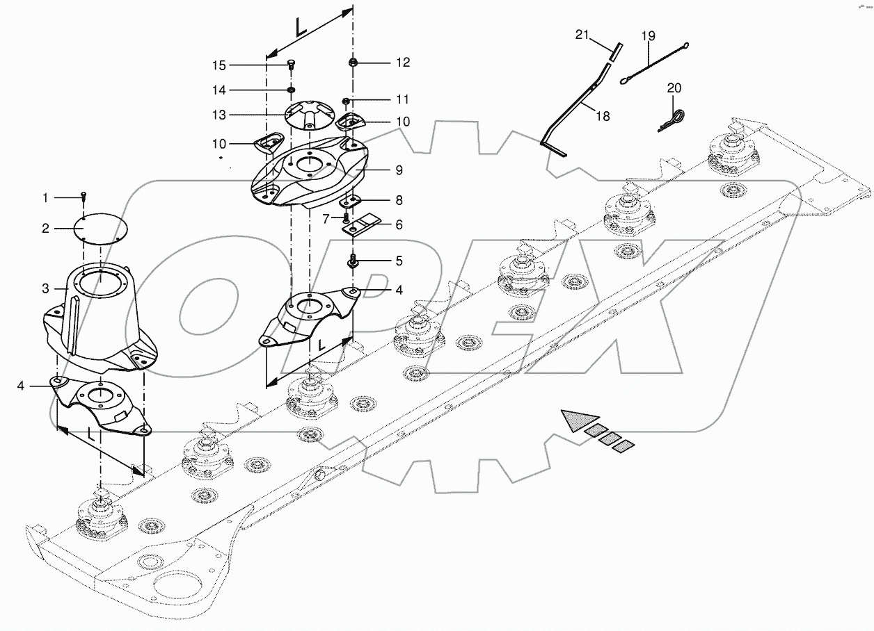 Cutter bar with quick coupler