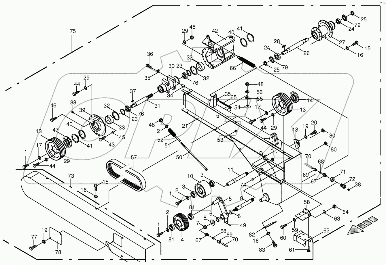 Control lever cpl.- right