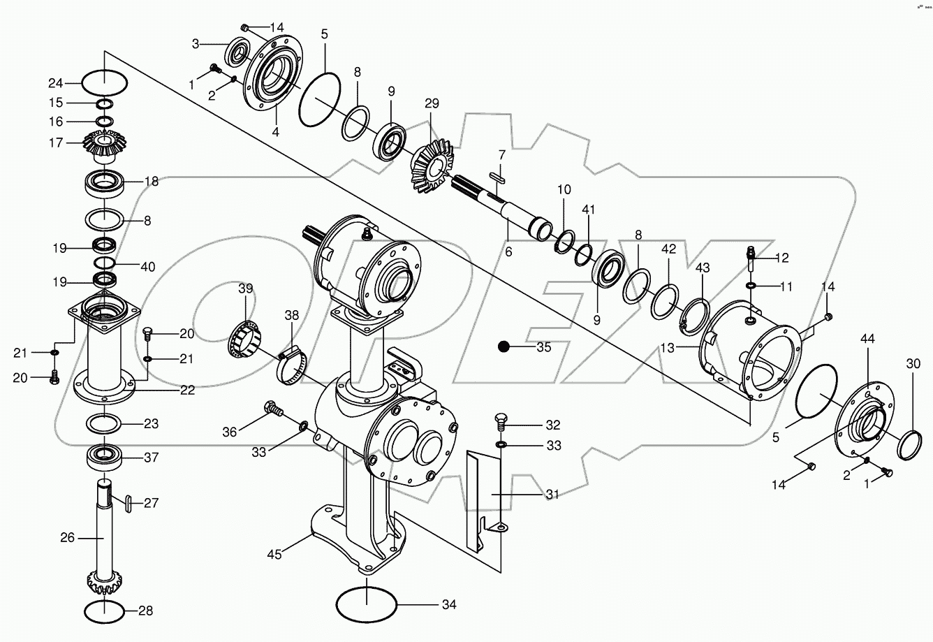 Transmission part II - front