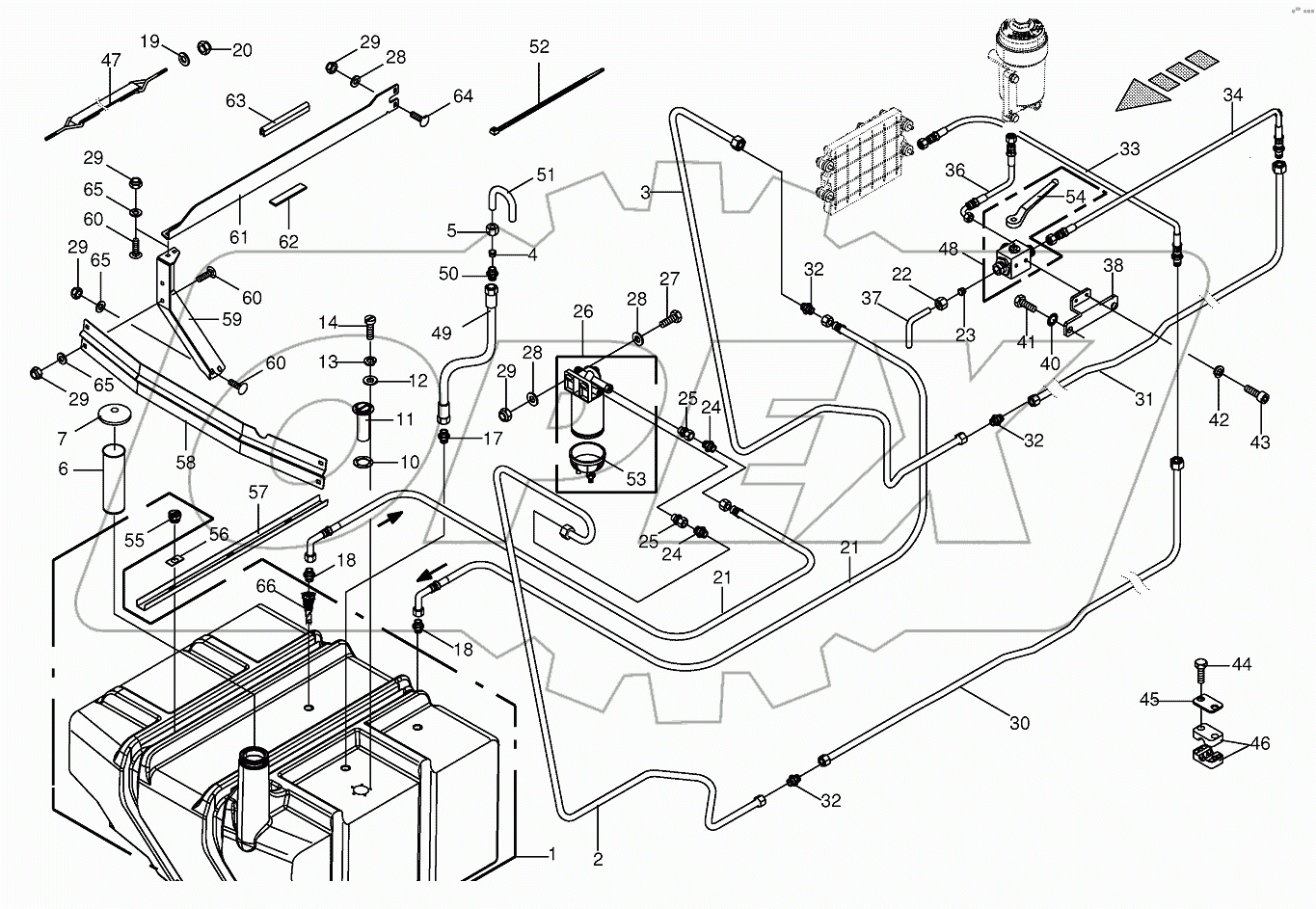 Diesel fuel tank cpl.