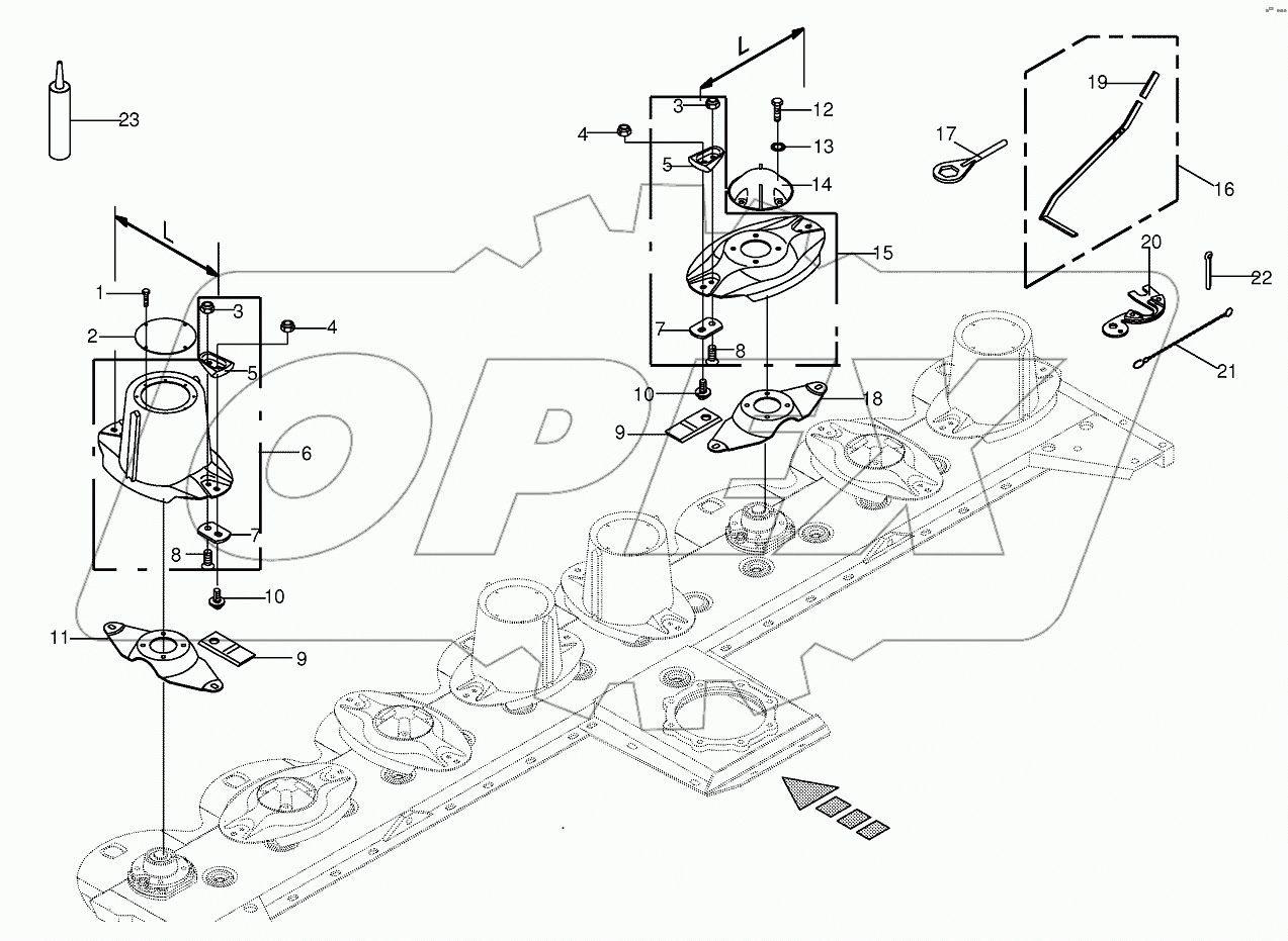 Blade quick coupler - lateral-CV