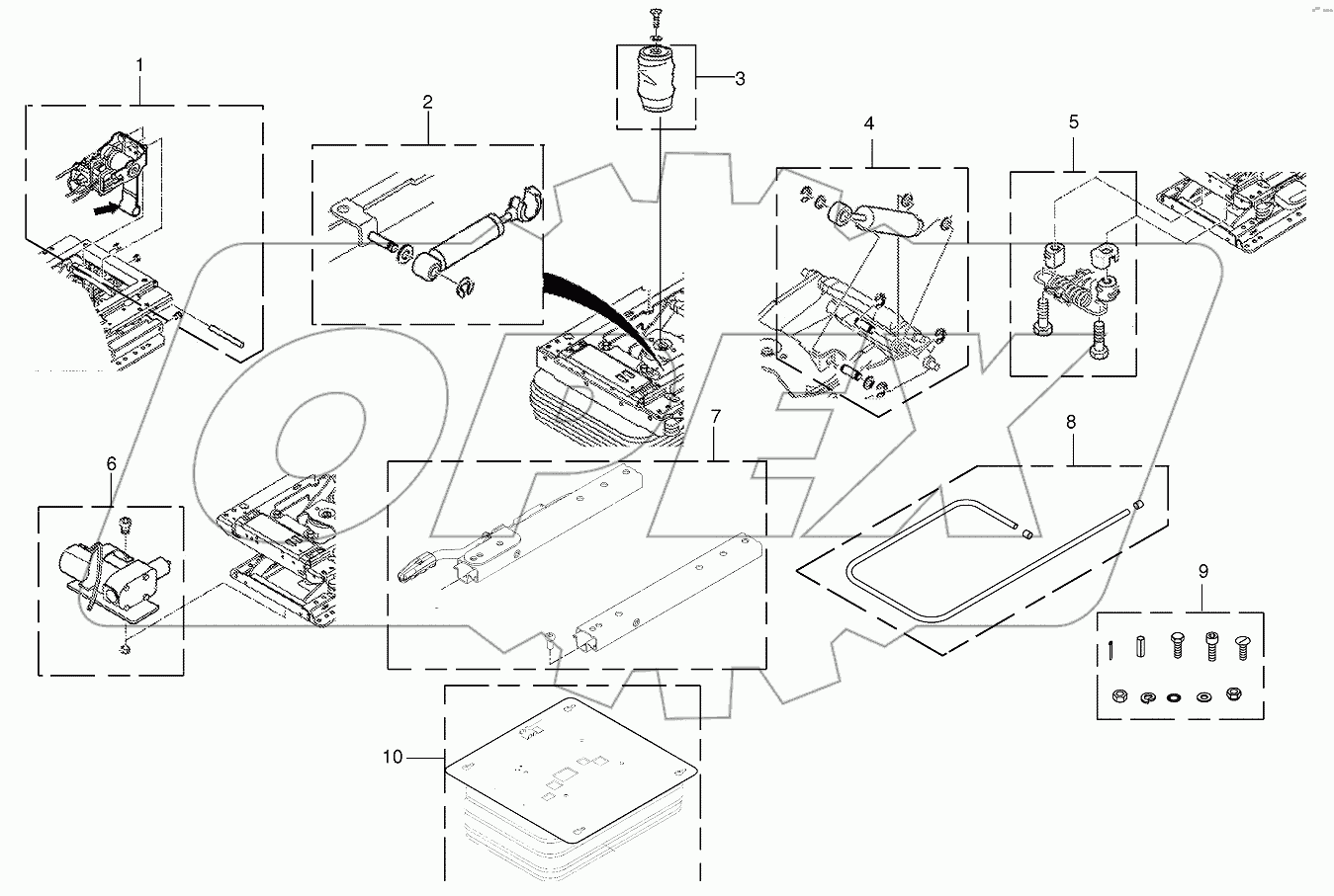 Wear parts - driver's seat
