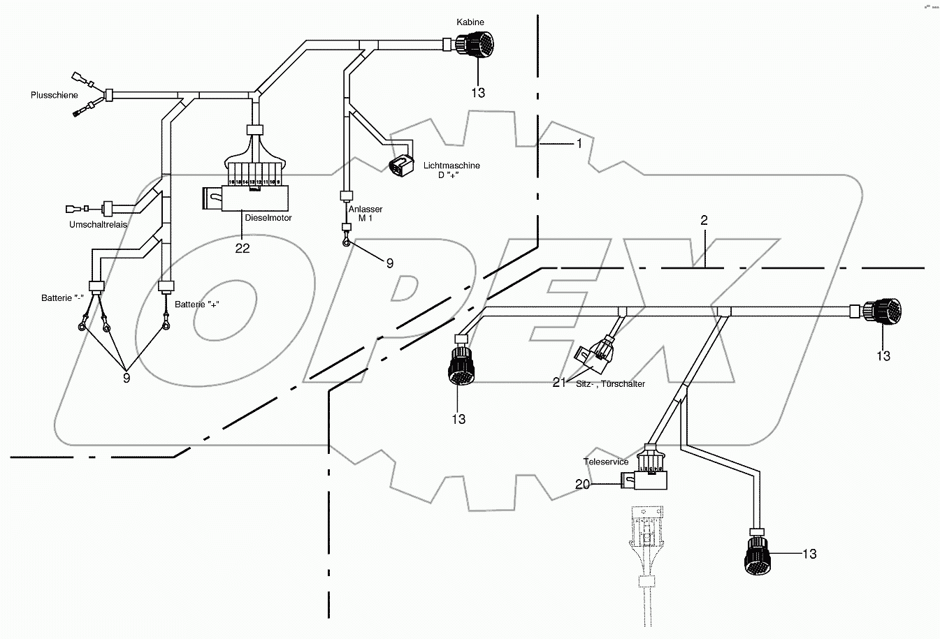 Wiring harness 4x5 /Wiring harnes 4x1