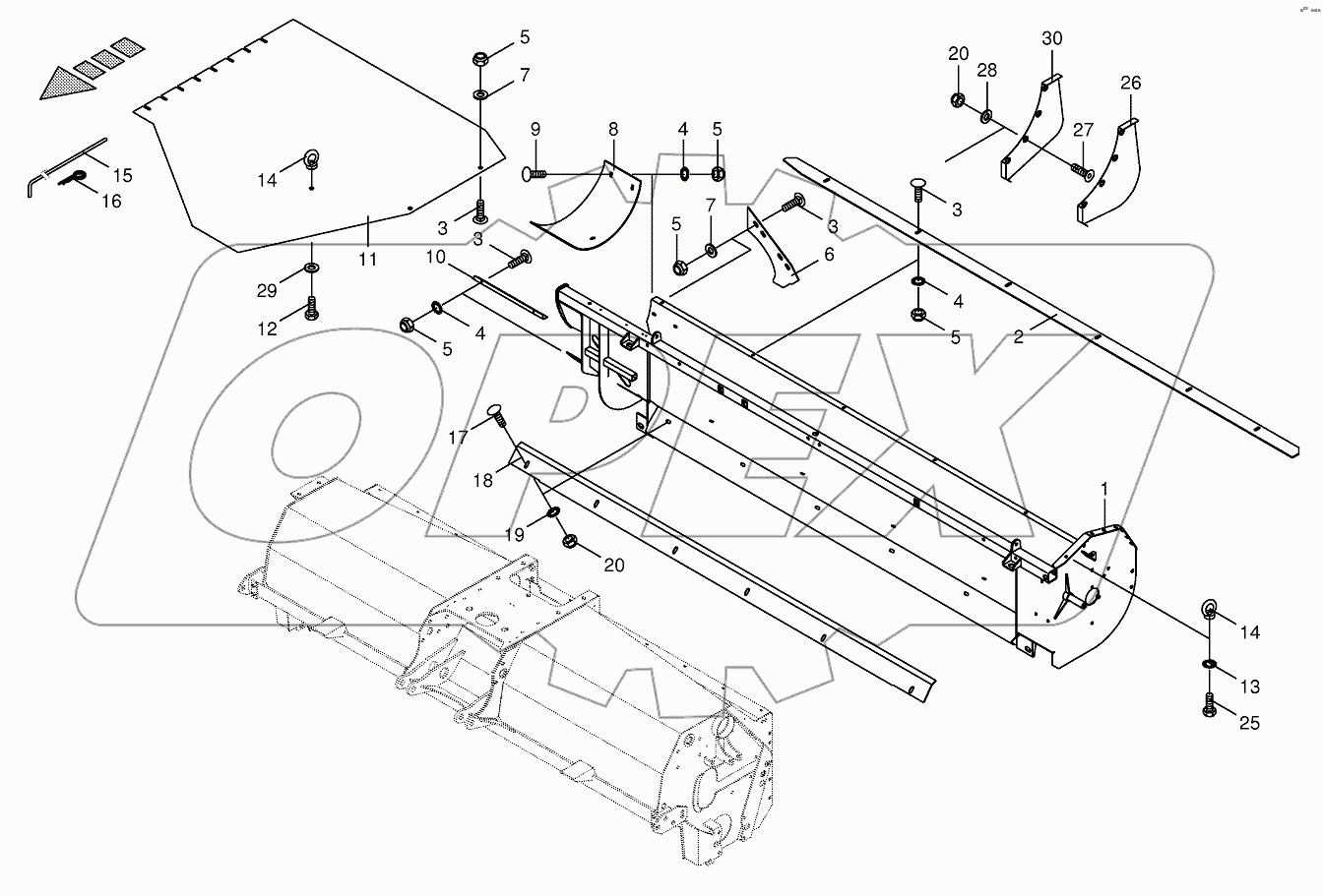 Auger trough - lateral-CRI