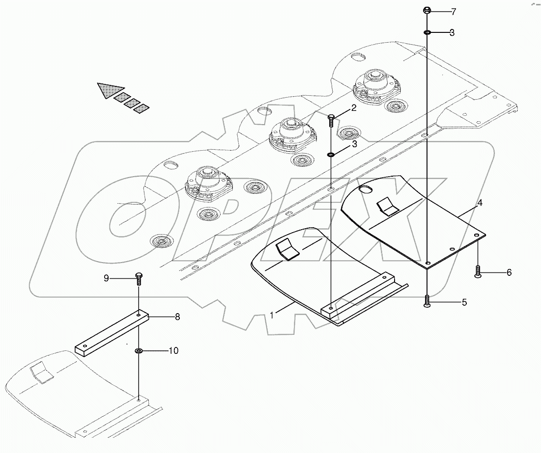 High-cut skid /Wear skid