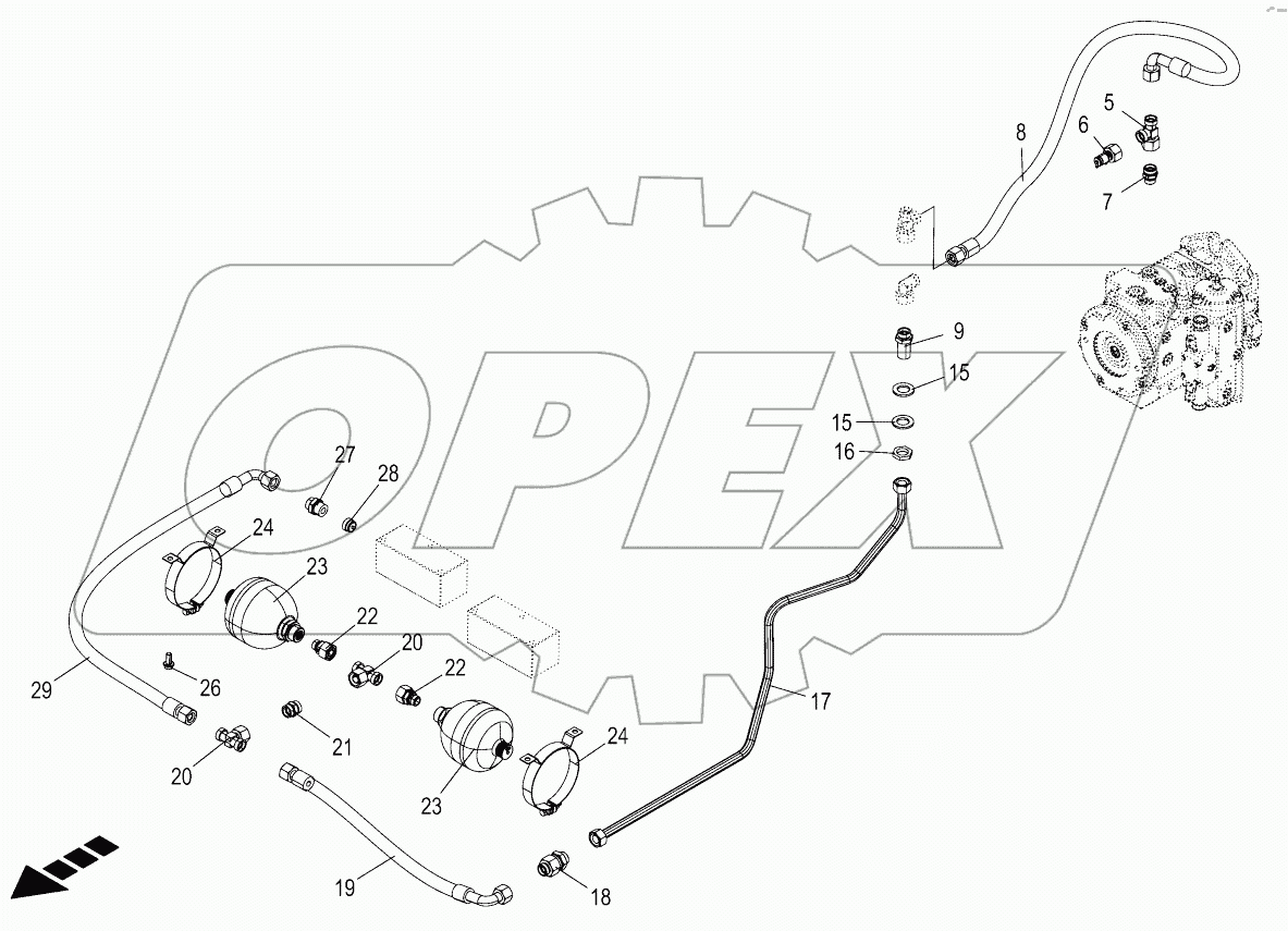  Charge pressure circuit
