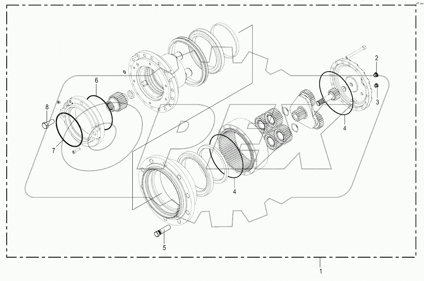  Wheel hub gearbox