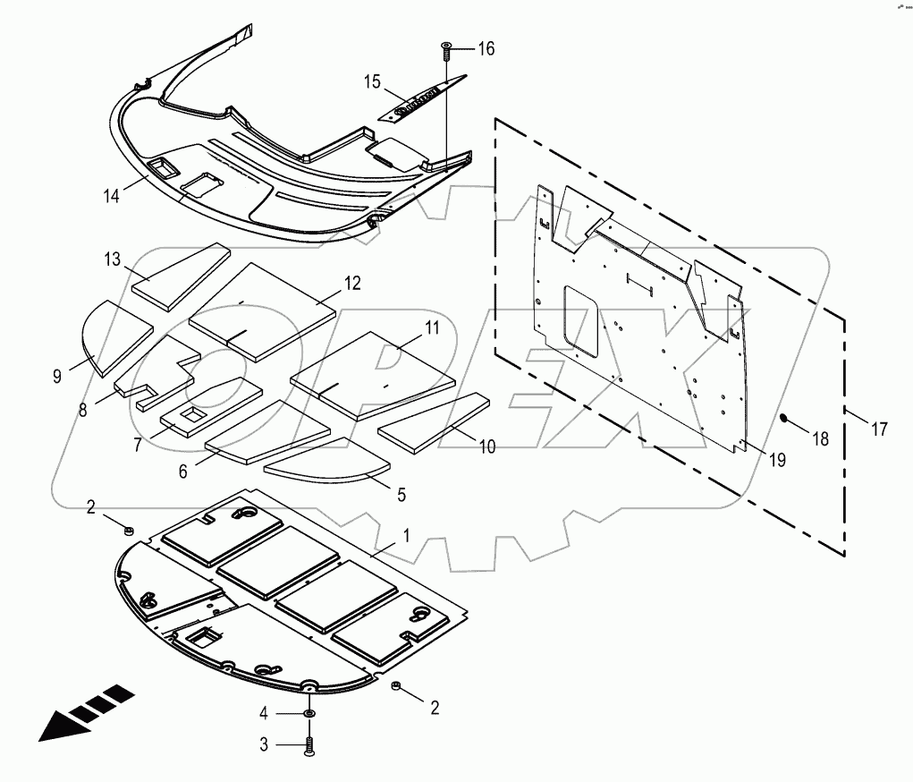  Cabin - acoustic insulation