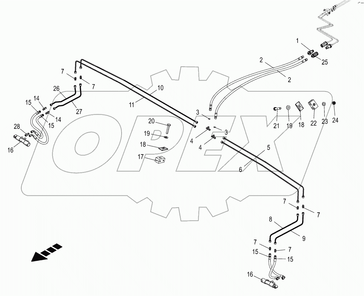  Hydraulics - front guard