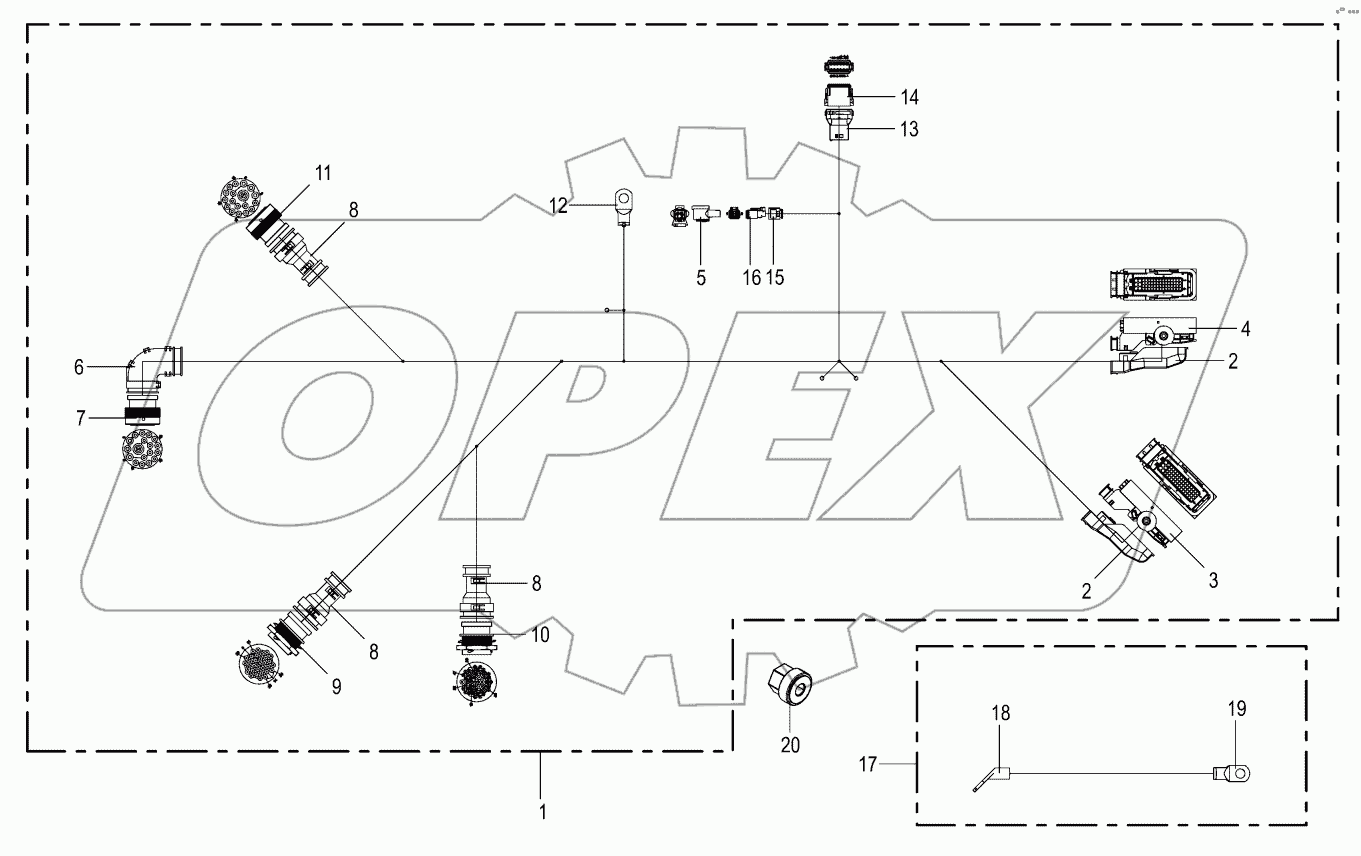  Cable harness - engine