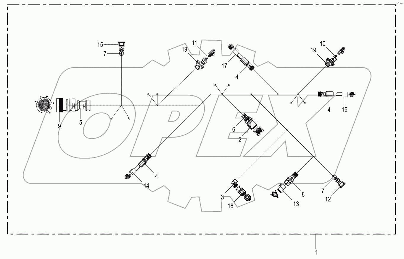  Cable harness - SCR system