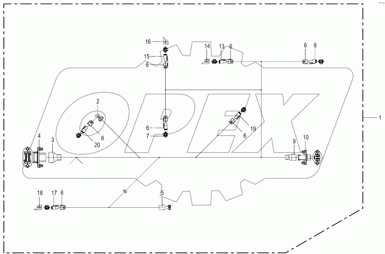  Cable harness - cooler