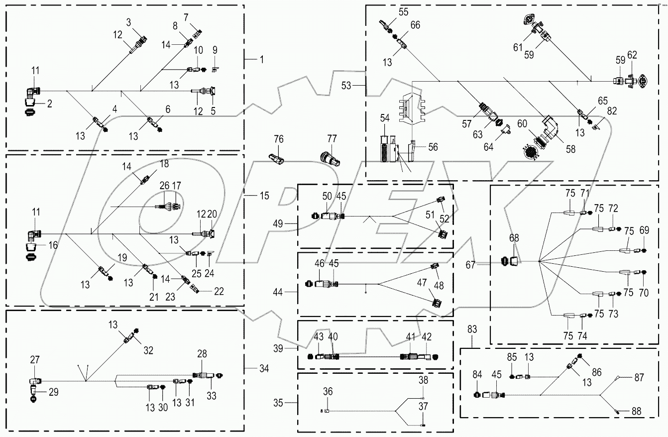  Cable harness - lighting