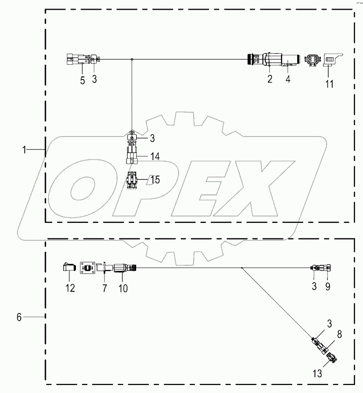  Cable harness - mower unit