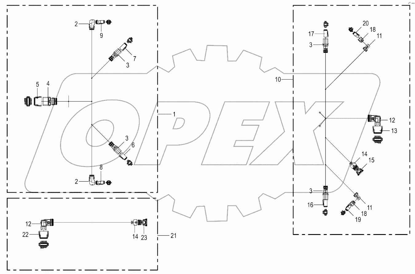  Cable harness - axle