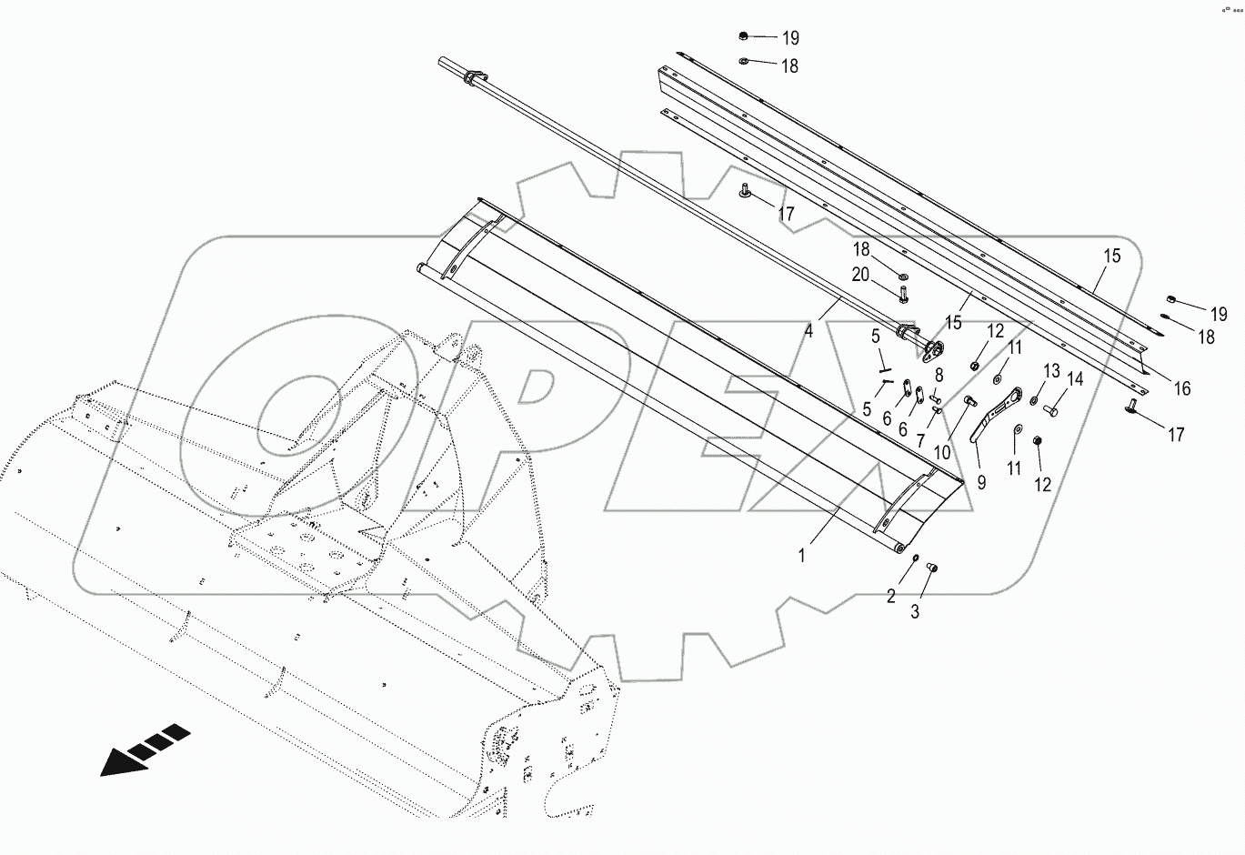  Conditioner flap -front