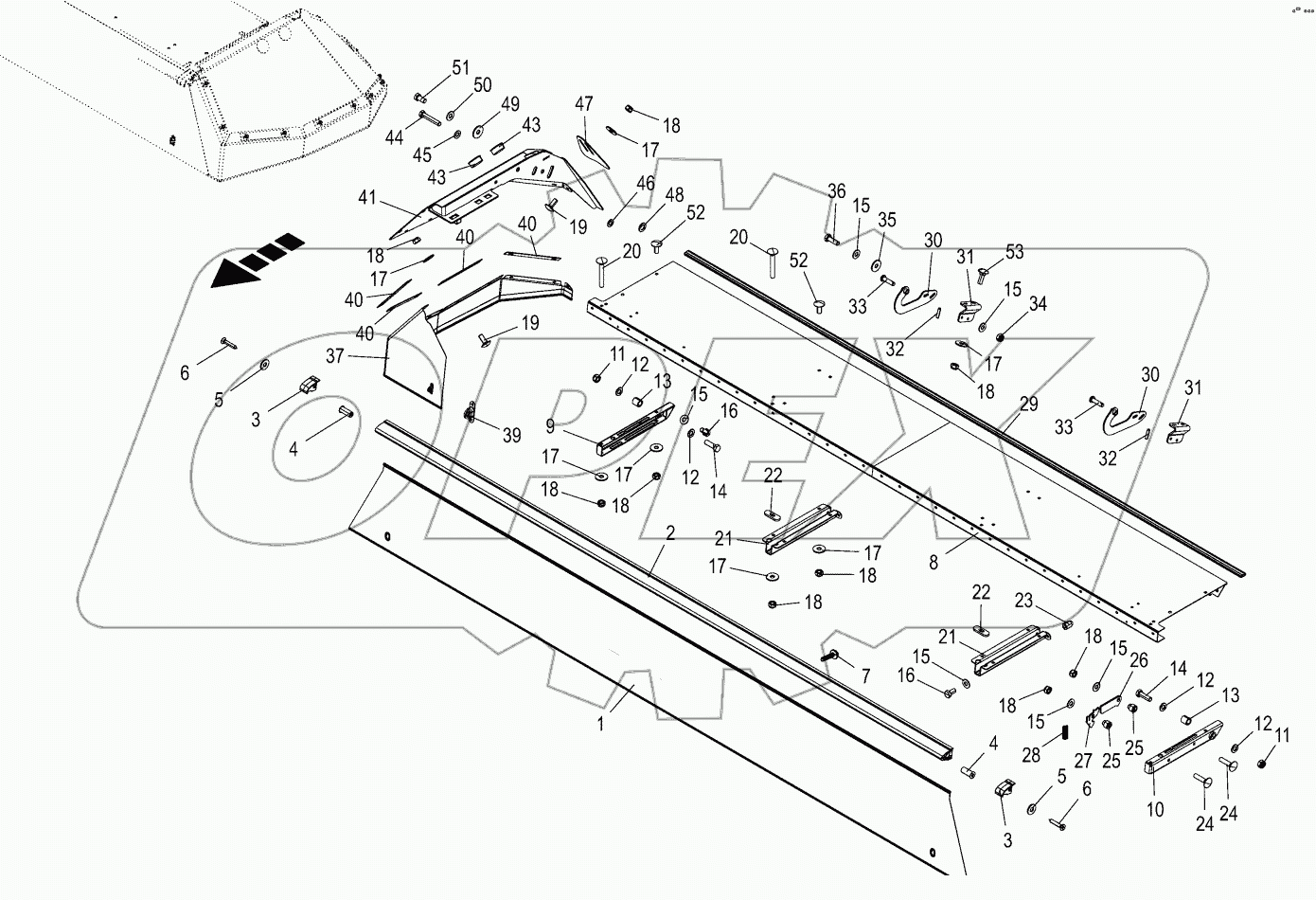  Front guard left / right