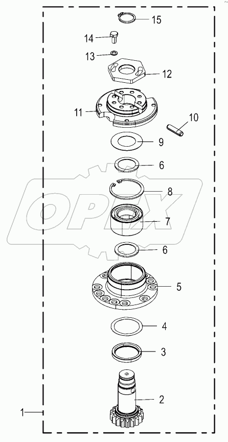  Bearing housing - right - SafeCut INSIDE