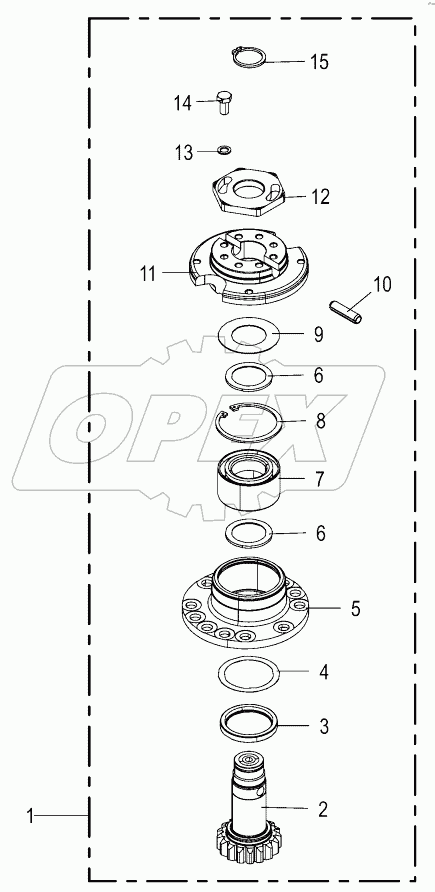  Bearing housing - left - SafeCut INSIDE