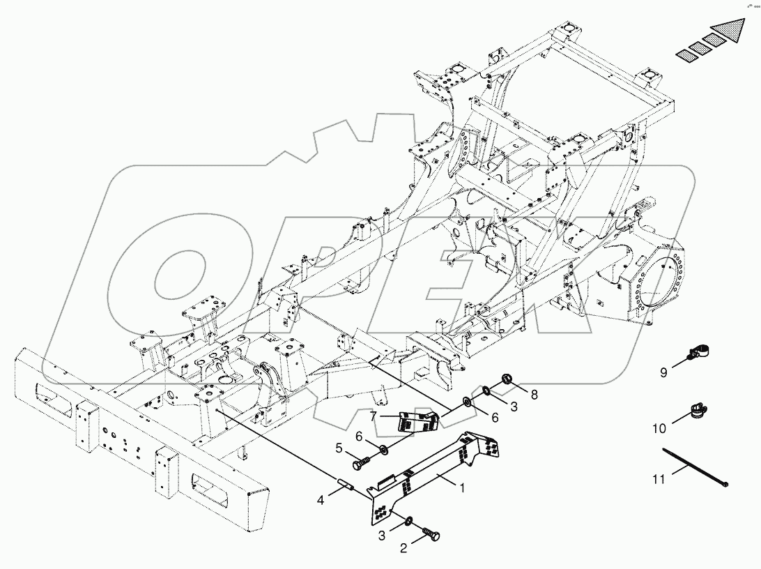  Wiring harness fastening