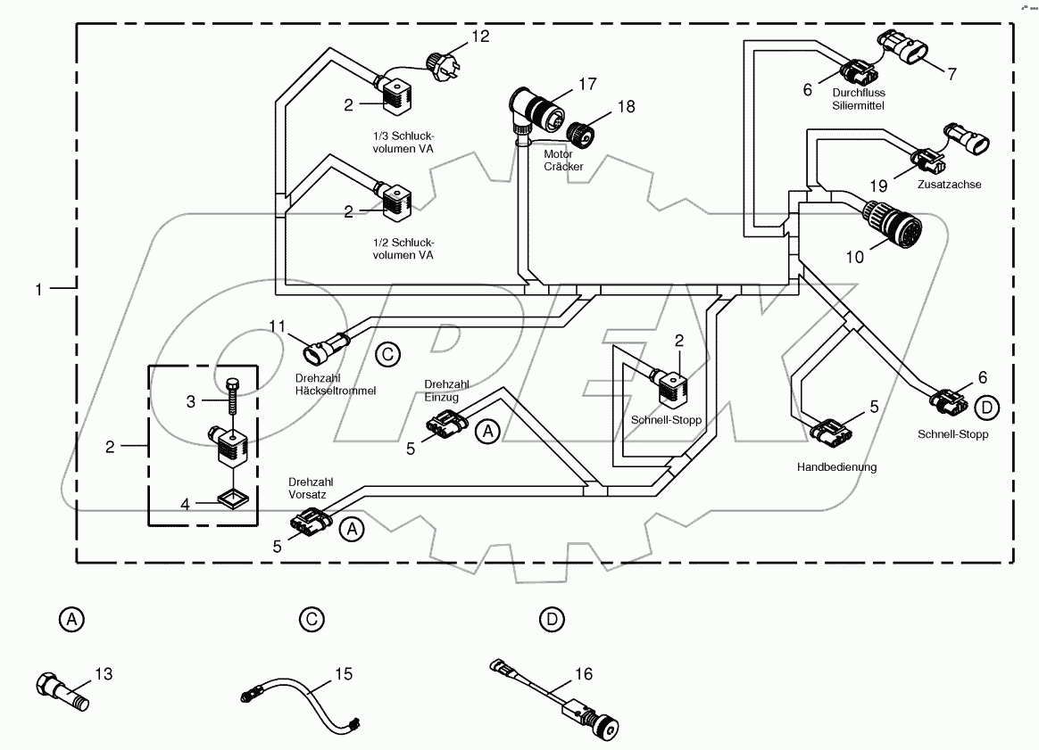  Wiring Harness - lateral left