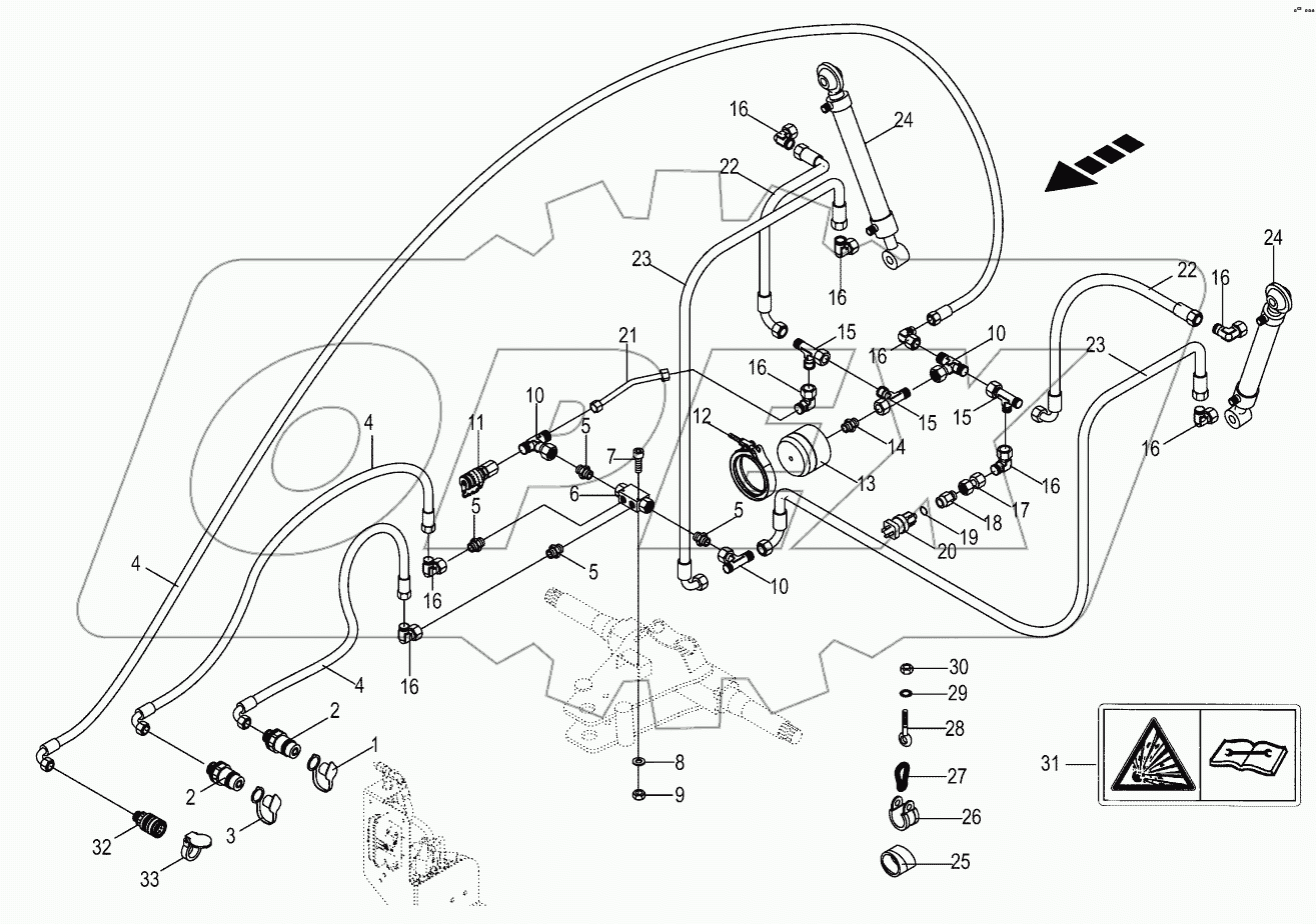  Hydraulics - additional axis