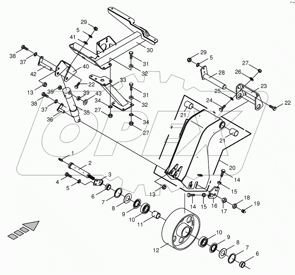  Tensioning device- main drive