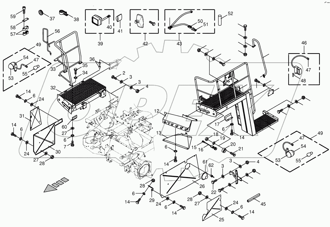  Cab access left / platform right