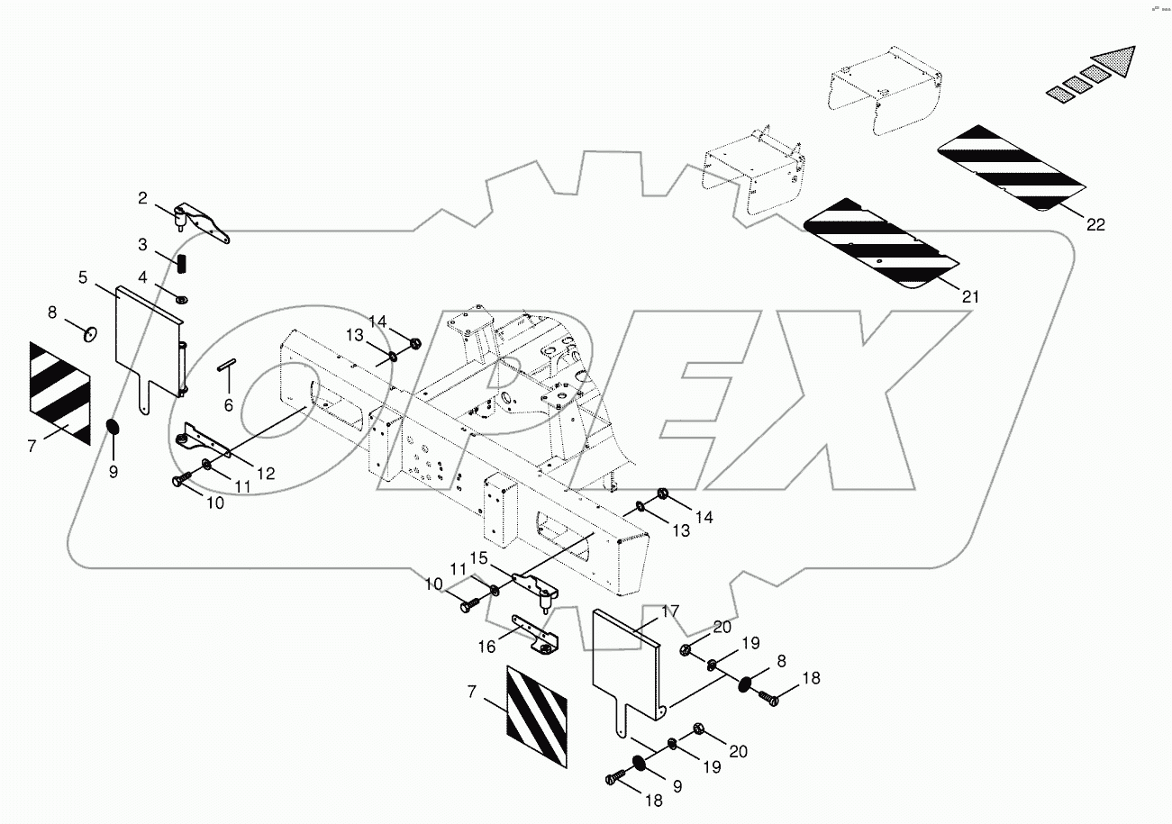  Fold-away warning panel