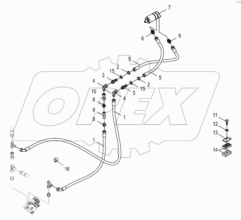  Hydraulics - sieve drive