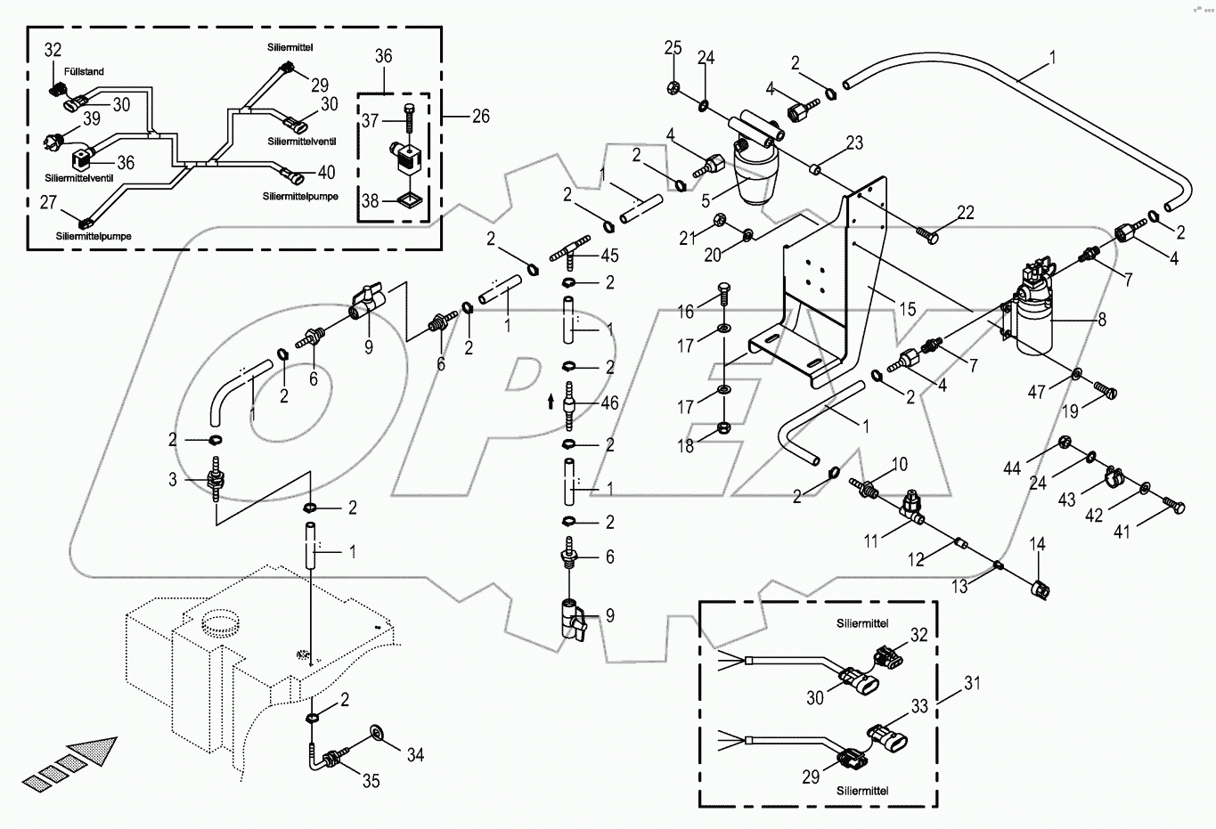  Silage agent system / Wiring harness
