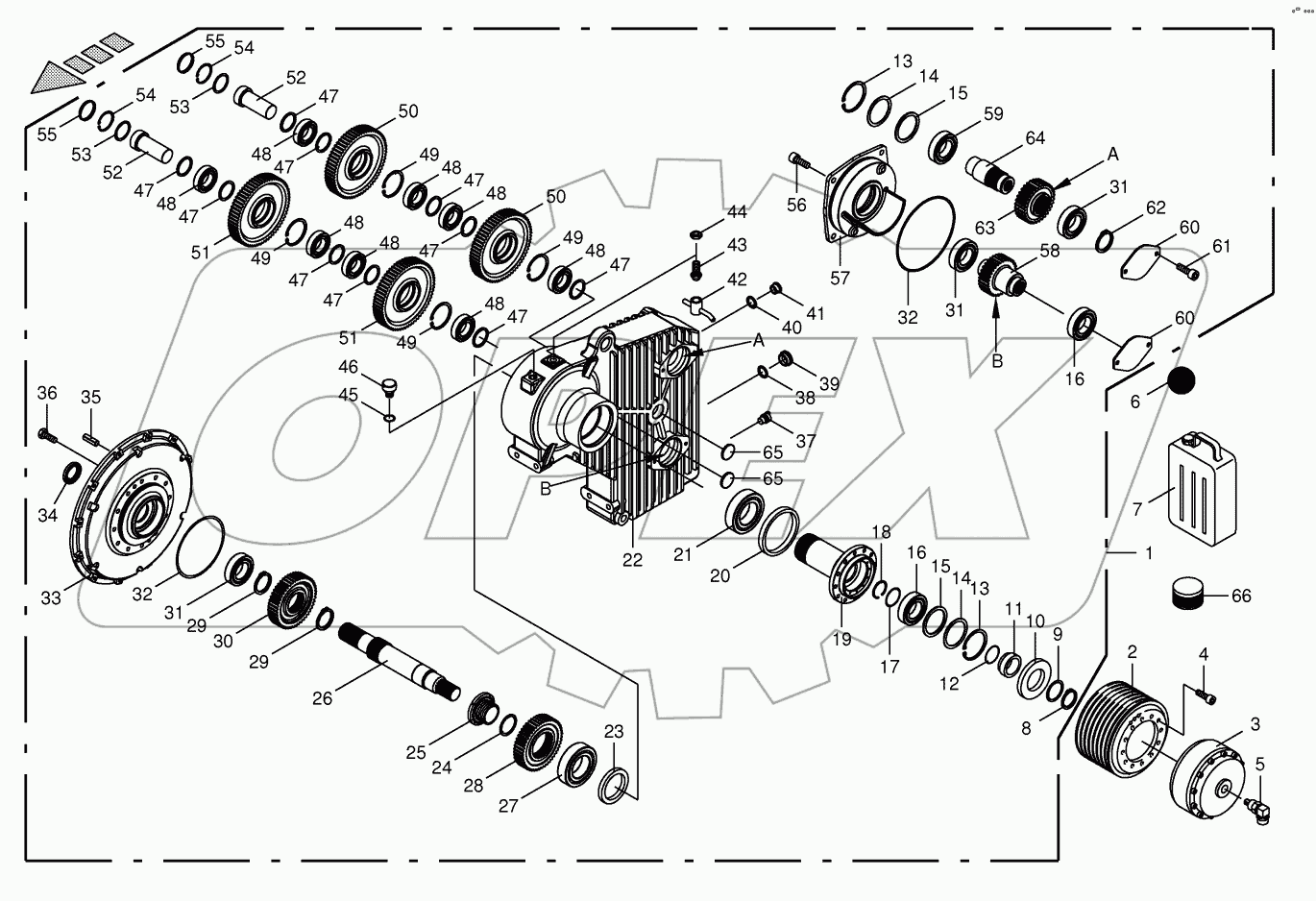  Motor output gear