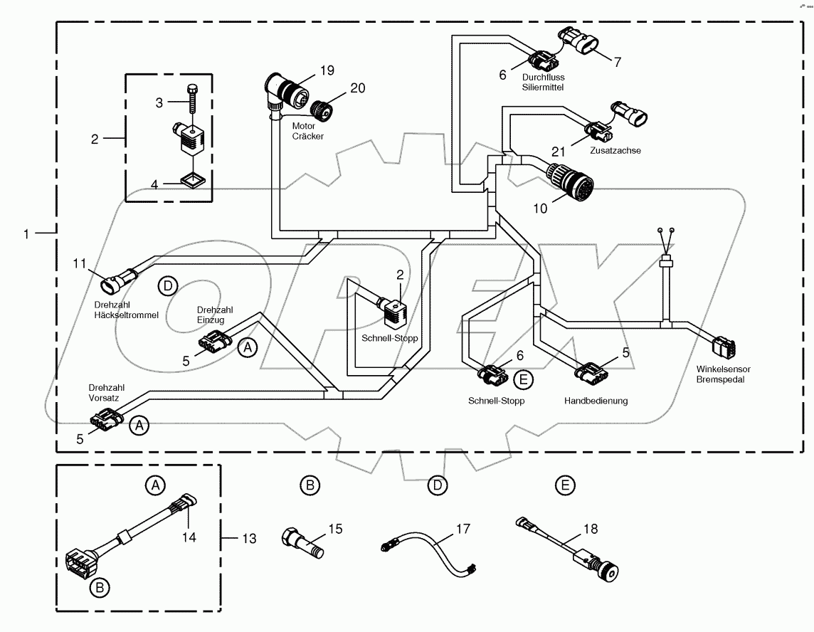  Wiring Harness - lateral left